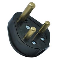 15A Rubber Plug Top Black